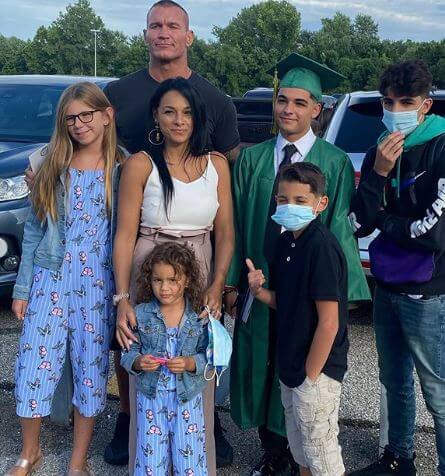 Brooklyn Rose Orton with her father, Randy Orton, mother, Kim Marie Kessler, brothers and sister.